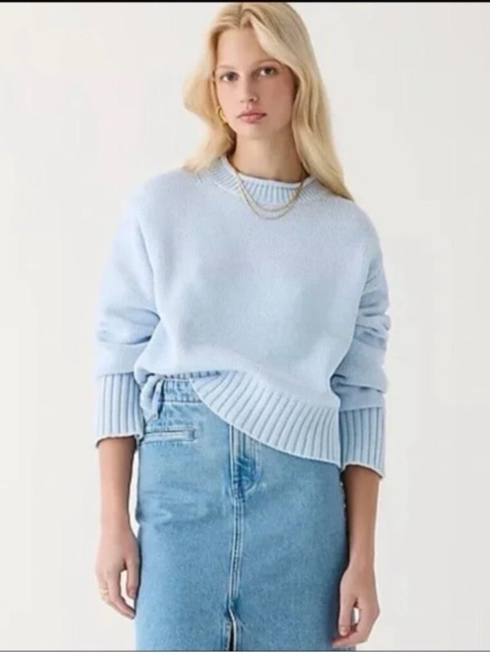 Crewneck Blue Sweater